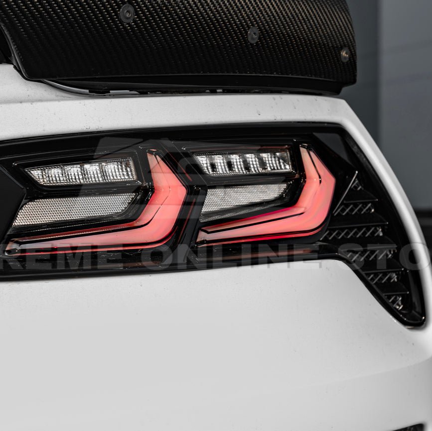Chevrolet Corvette C7 GM Factory Style Smoke Clear Lens Rear Taillight 2014-2019