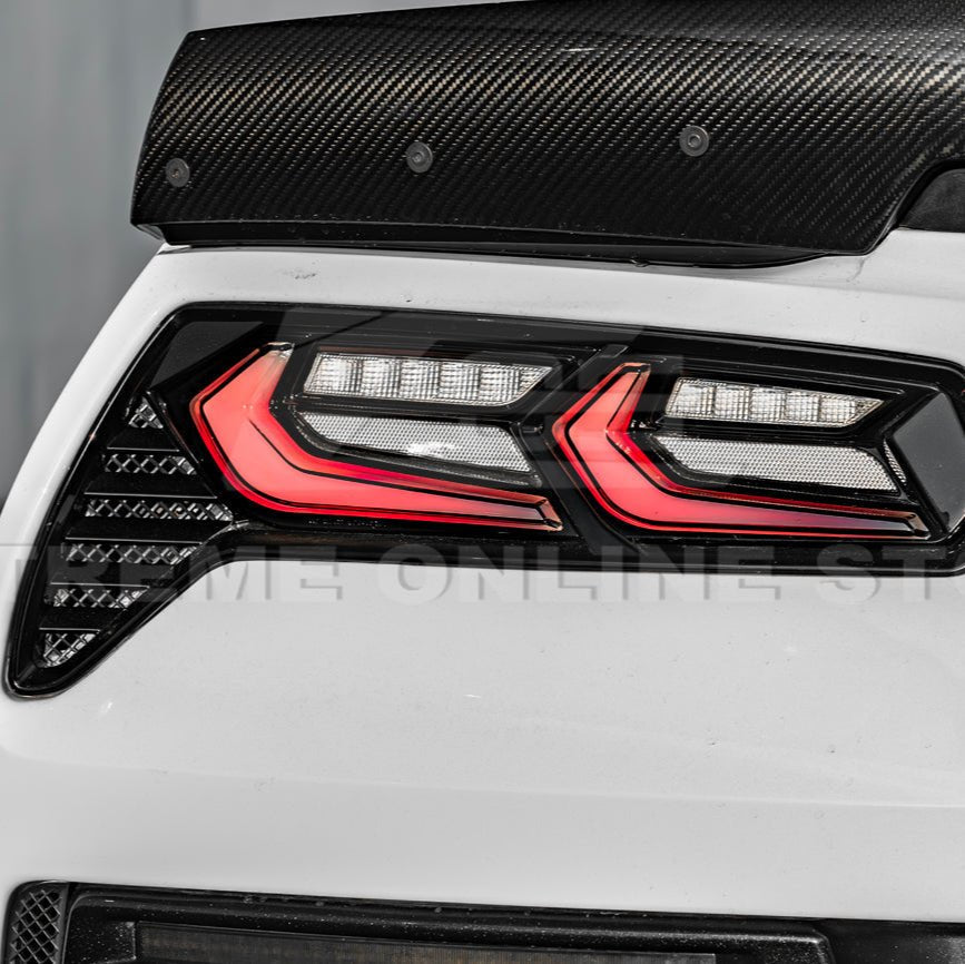 Chevrolet Corvette C7 GM Factory Style Smoke Clear Lens Rear Taillight 2014-2019