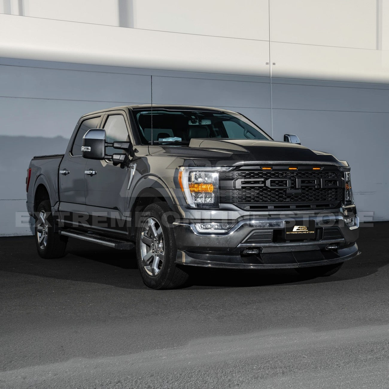 Ford F-150 Carbon Fiber 2PCS Front Bumper Lip Splitter 2021-Up