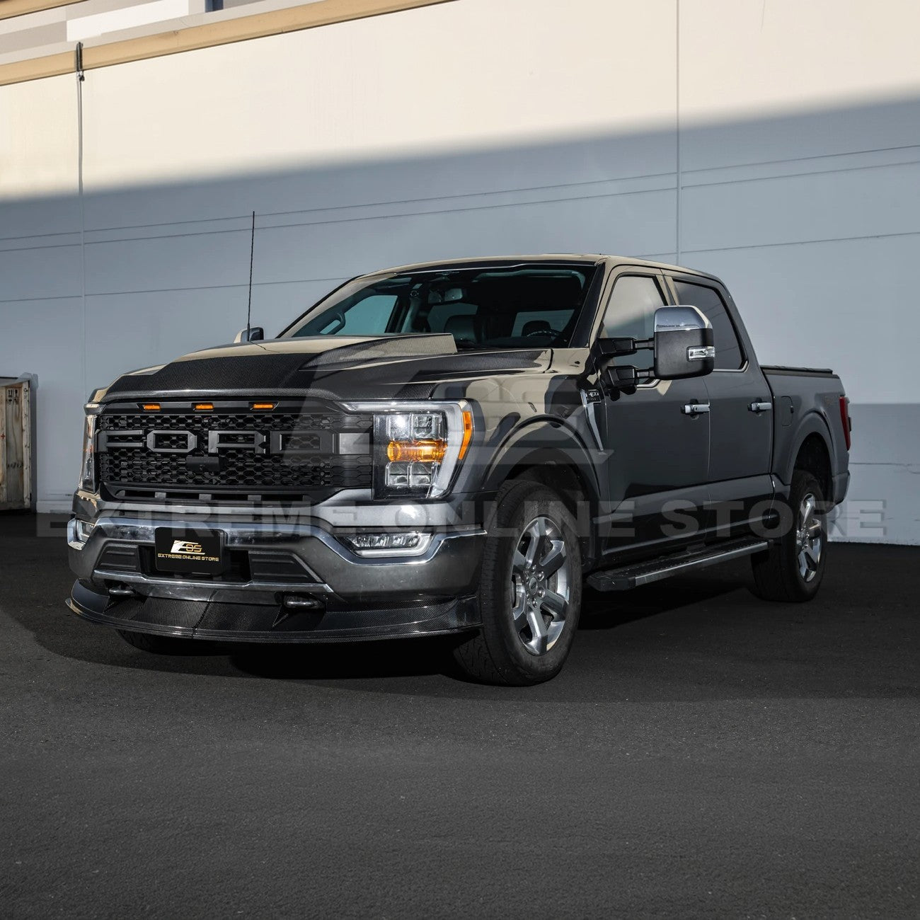Ford F-150 Carbon Fiber 2PCS Front Bumper Lip Splitter 2021-Up