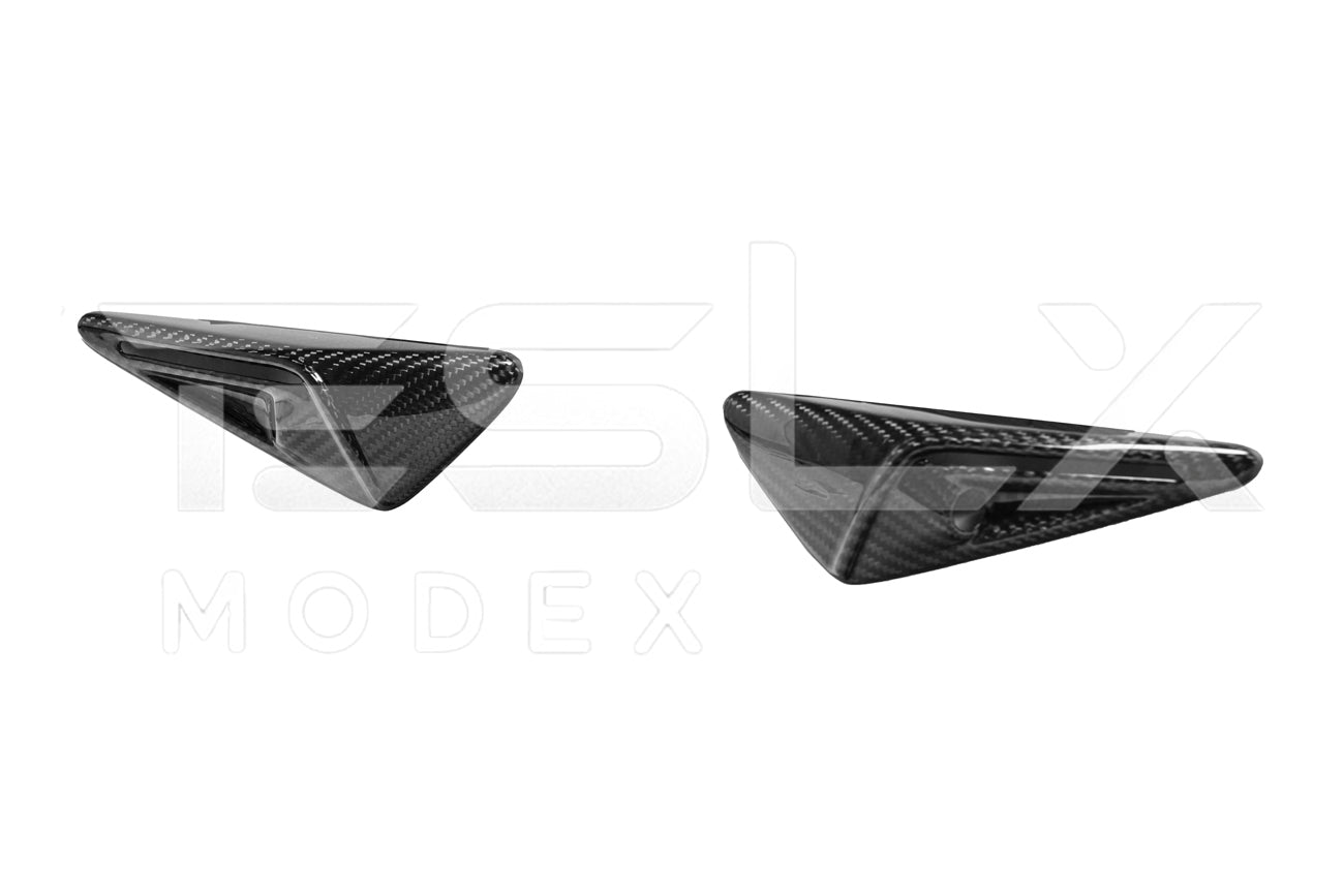 Tesla Model 3 Model Y Carbon Fiber Exterior Camera Cover Set 2020-2024