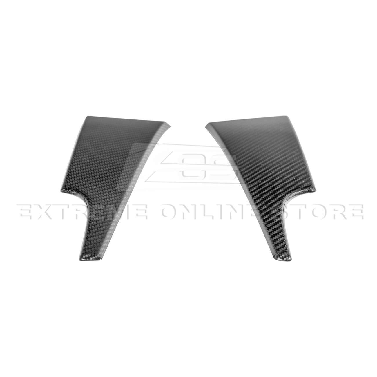 Ford Mustang S550 Factory Style Dry Carbon Fiber Dashboard Lower Trim Cover Pair 2015-2023