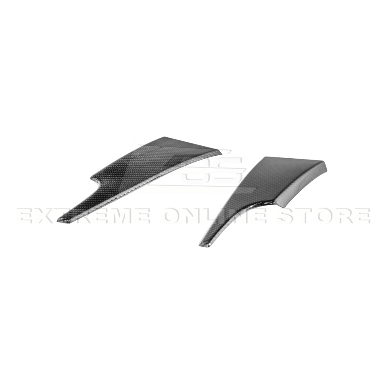 Ford Mustang S550 Factory Style Dry Carbon Fiber Dashboard Lower Trim Cover Pair 2015-2023