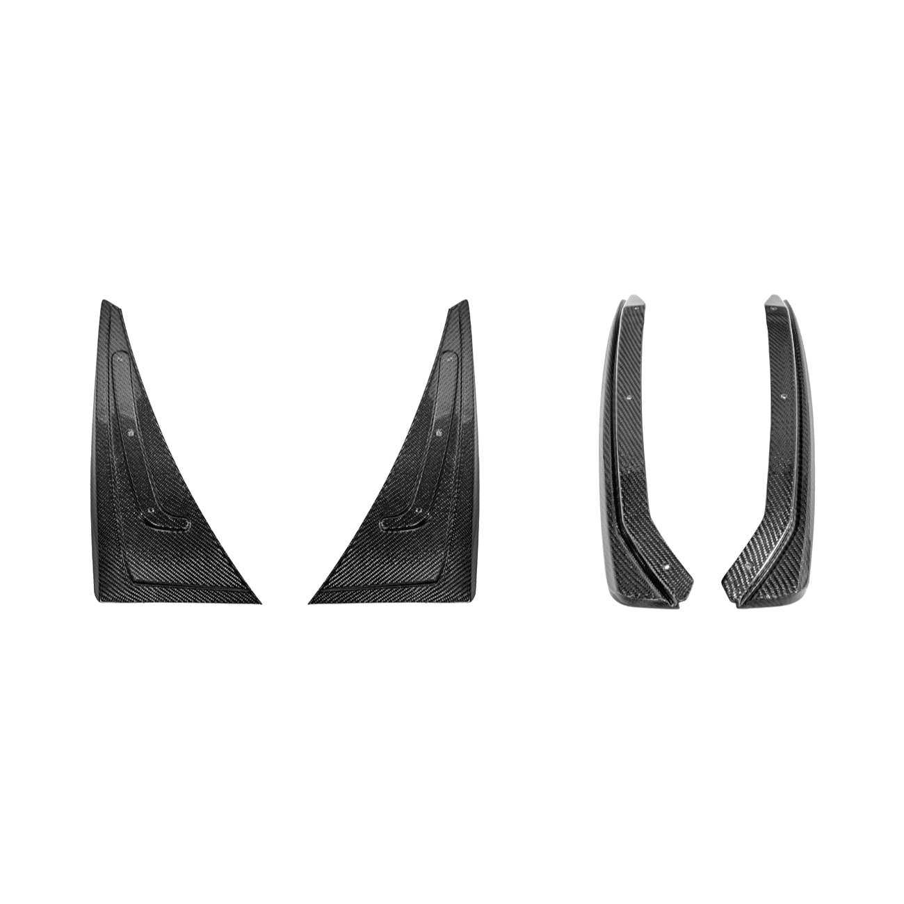 Chevrolet Camaro 6th Gen GM Style Black Front Rear Splash Guards Mud Flaps Set 2016-2024