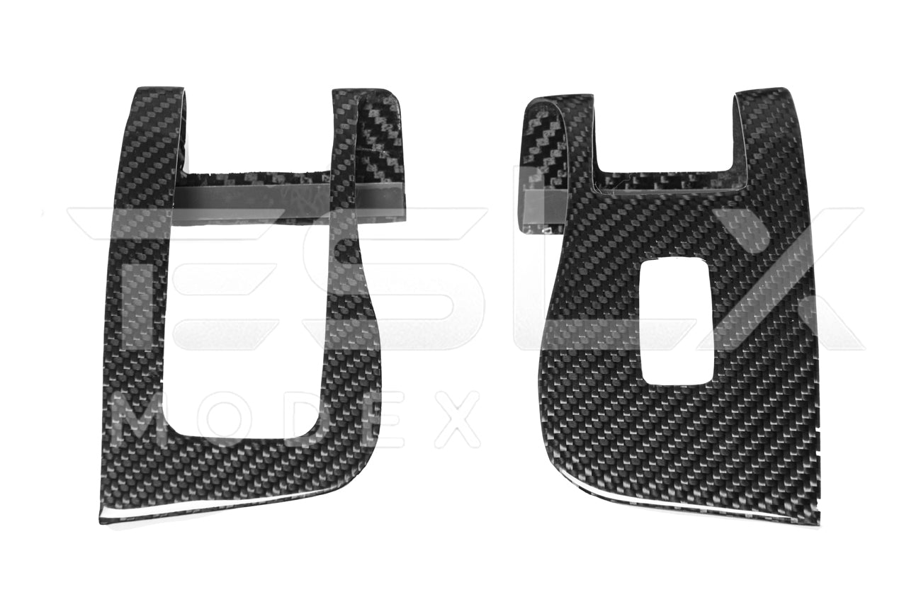 Tesla Model 3 Model Y Carbon Fiber Interior Door Glass Lifting Panel Cover 2020-2024