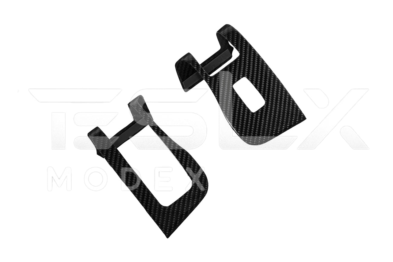 Tesla Model 3 Model Y Carbon Fiber Interior Door Glass Lifting Panel Cover 2020-2024