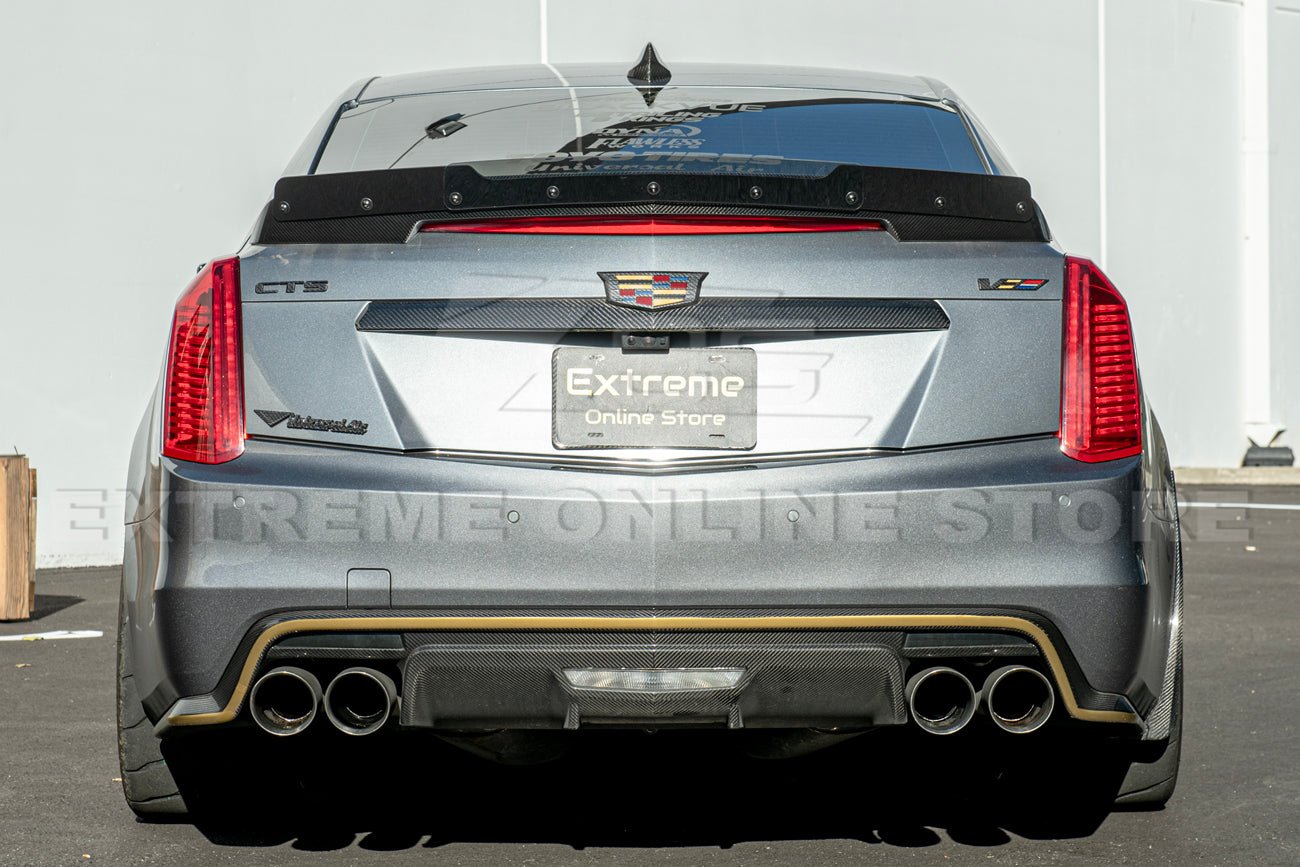 Cadillac CTS-V Carbon Fiber Wickerbill Rear Trunk Wing Spoiler 2016-2019
