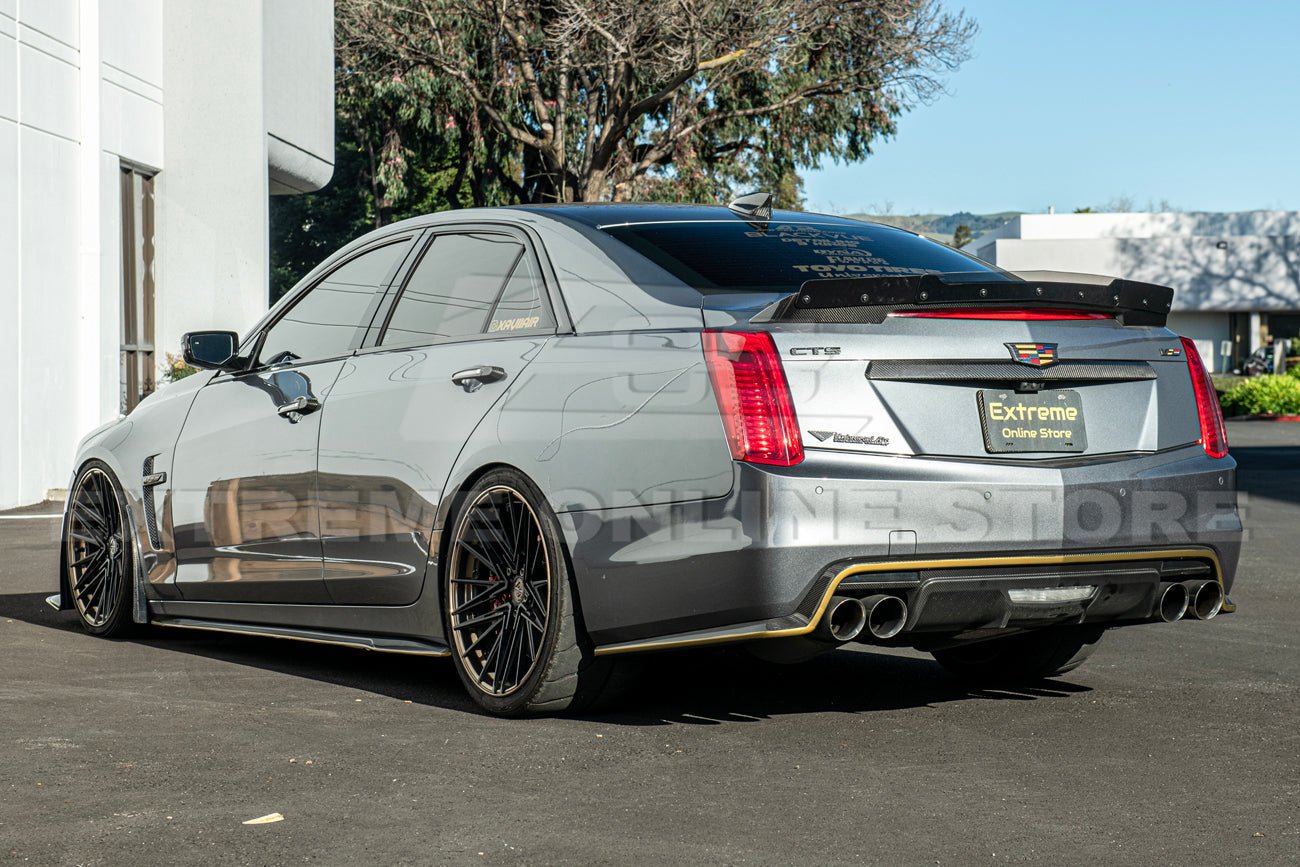 Cadillac CTS-V Carbon Fiber Wickerbill Rear Trunk Wing Spoiler 2016-2019
