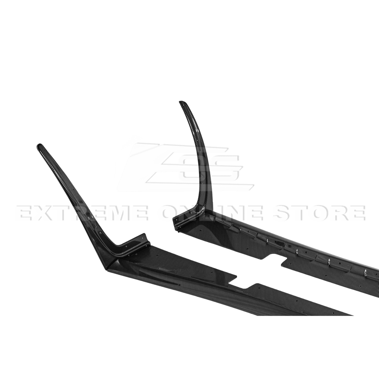 Chevrolet Corvette C5 ZR1 Style Hydro Carbon Front Lip Splitter Side Skirts Aero Kit 1997-2004