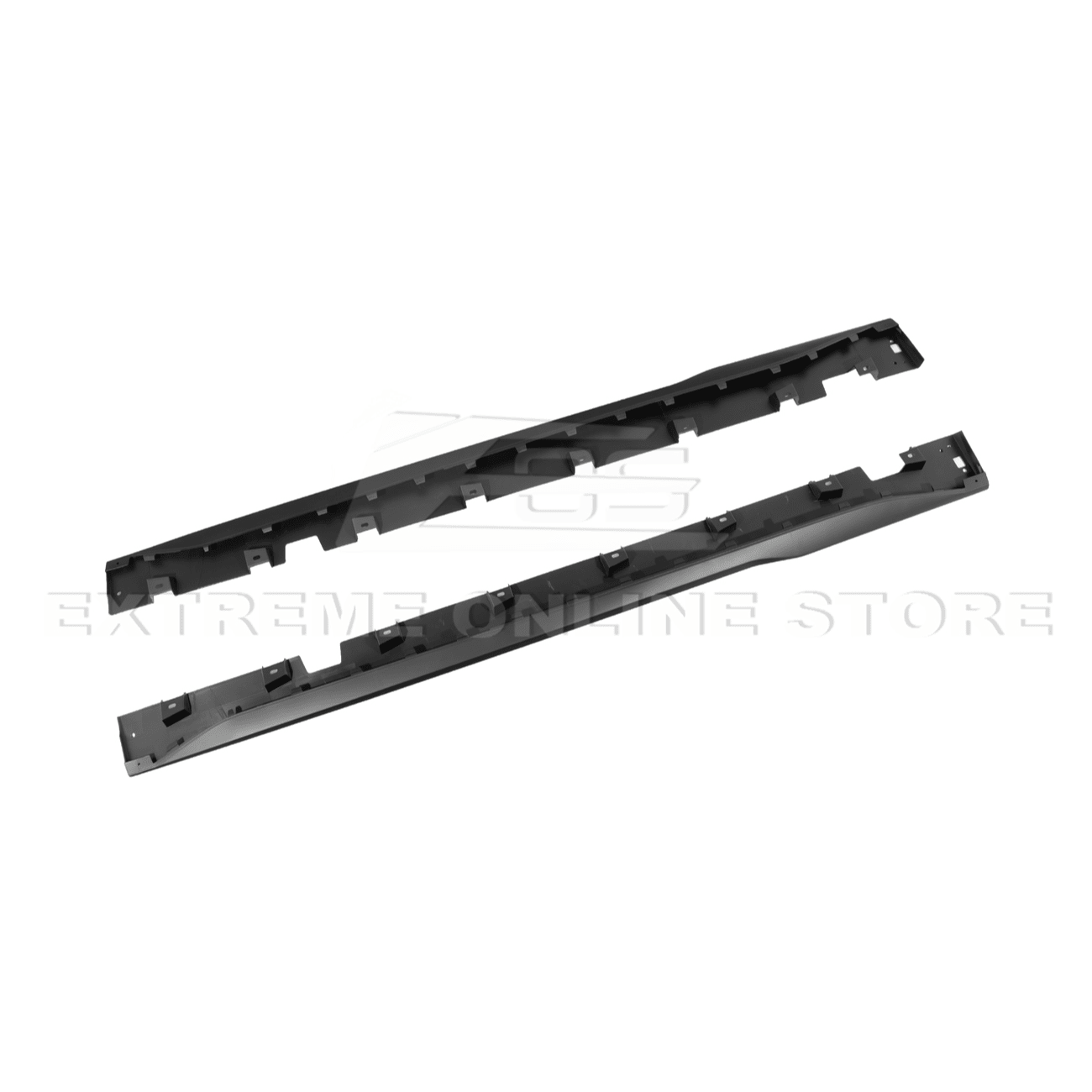 Ford Mustang S550 S650 Dark Horse Style Matte Black Side Skirt Extensions 2015-2023
