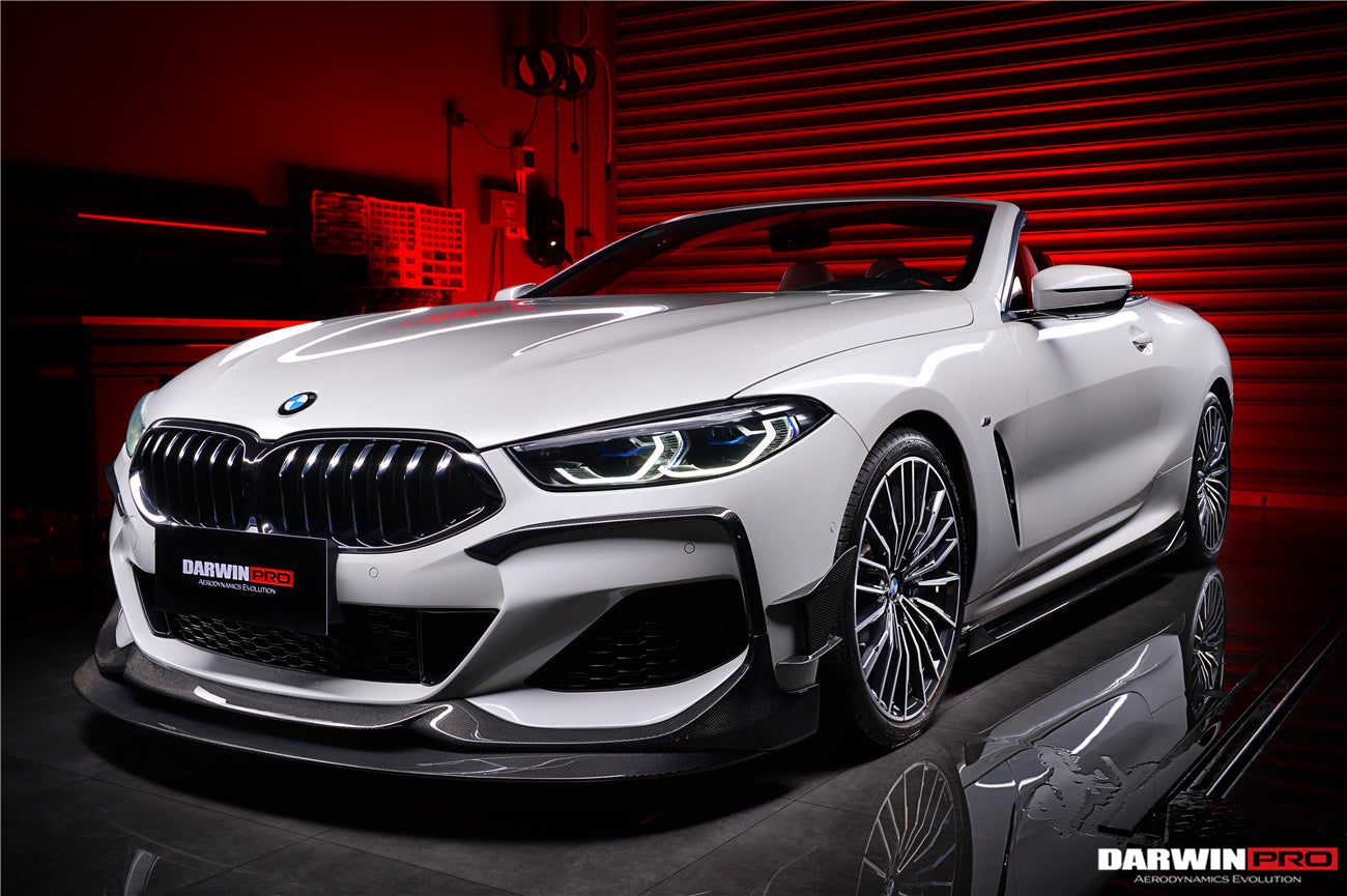 2018-2022 BMW 8 Series G14 Convertible/G15 Coupe/G16 4DR-Gran Coupe 840/850 IMP Performance Carbon Fiber Front Bumper Canards