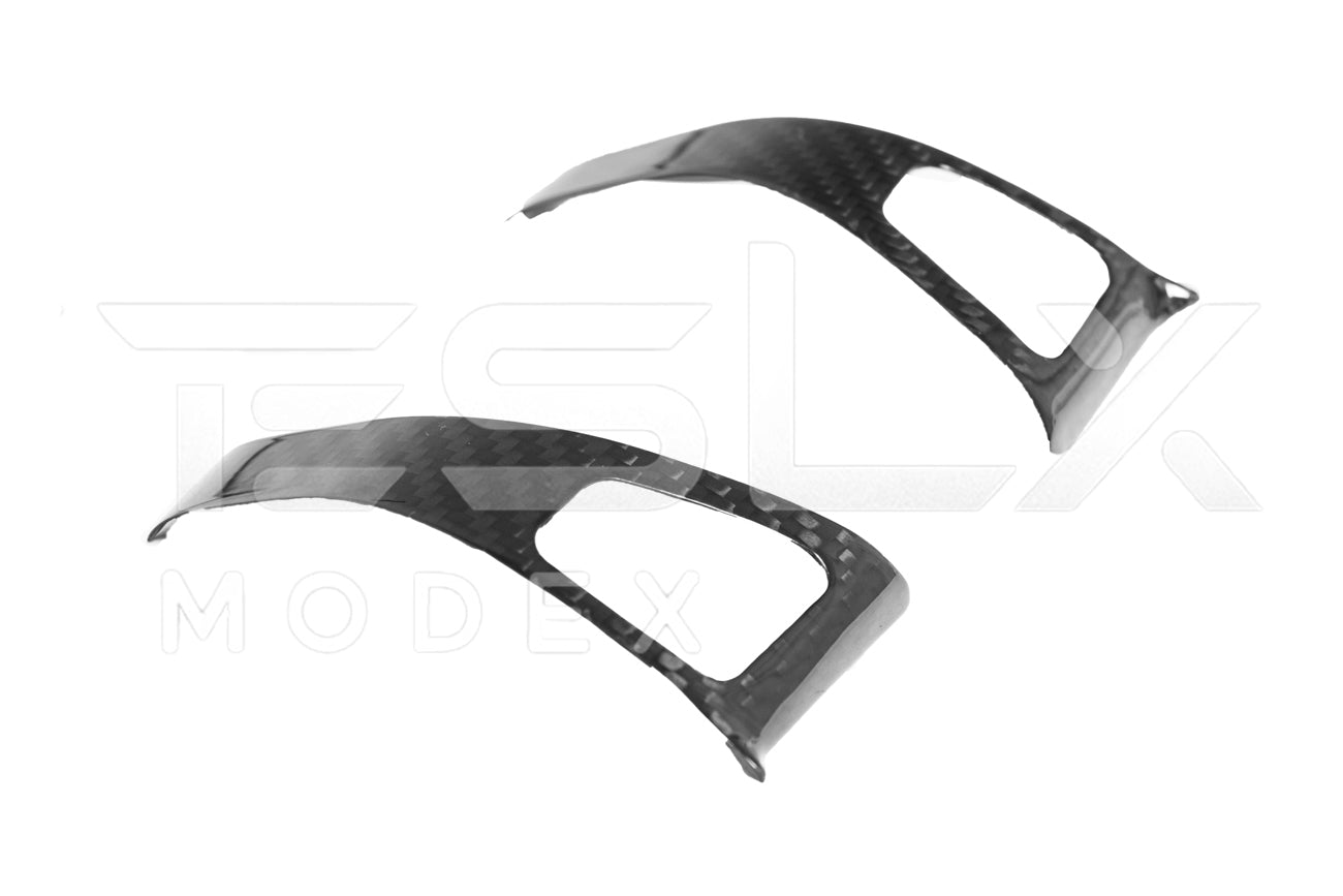 Tesla Model 3 Model Y Carbon Fiber Interior Door Glass Lifting Panel Cover 2020-2024