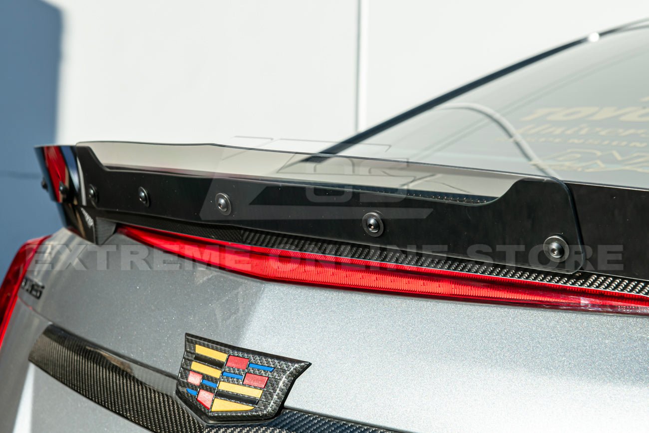 Cadillac CTS-V Carbon Fiber Wickerbill Rear Trunk Wing Spoiler 2016-2019