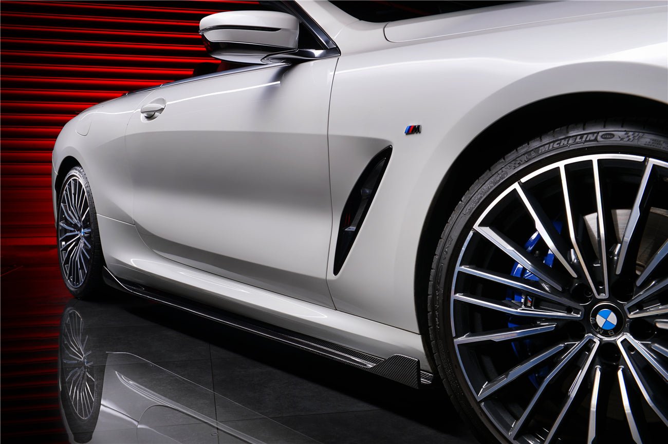 2018-2022 BMW 8 Series G14 Convertible/G15 Coupe IMP Performance Carbon Fiber Side Skirts (Add On)