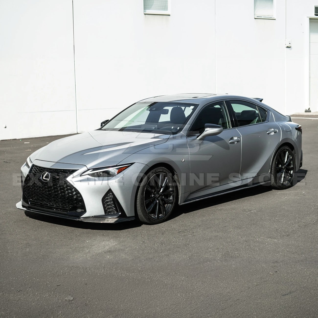 Lexus IS Series XE40 Novel Style Carbon Fiber Front Lip Splitter Side Skirts Kit 2021-Up