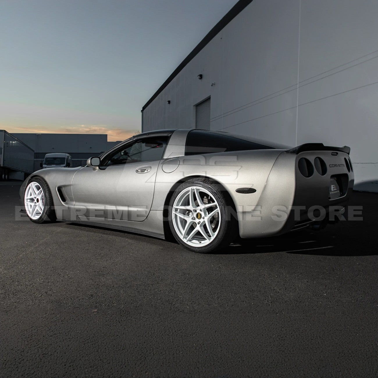 Chevrolet Corvette C5 ZR1 Style Hydro Carbon Front Lip Splitter Side Skirts Aero Kit 1997-2004