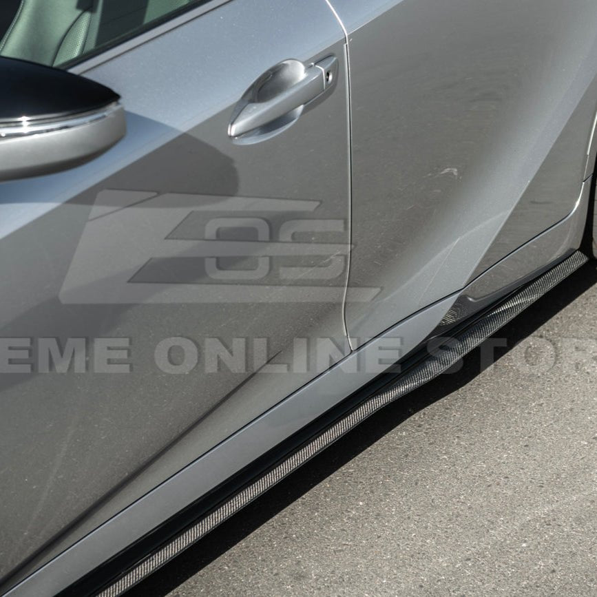 Lexus IS Series XE40 Novel Style Carbon Fiber Side Skirts Extensions 2021-Up