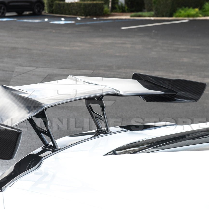 Chevrolet Corvette C7 ZR1 ZTK Style Carbon Fiber High Wing Rear Spoiler Kit 2014-2019
