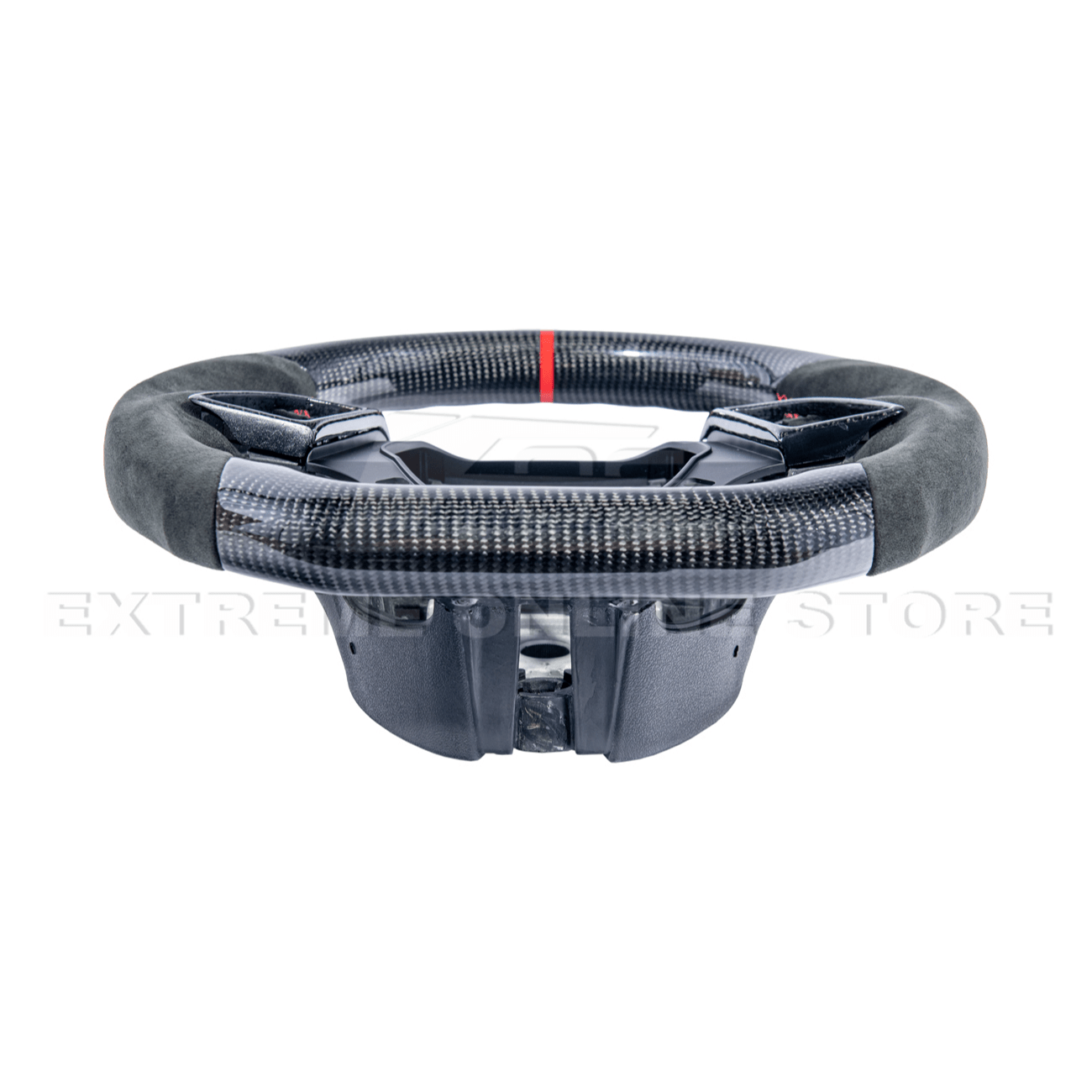 Chevrolet Camaro Carbon Fiber Steering Wheel Alcantara Red Stripe 2016-2024