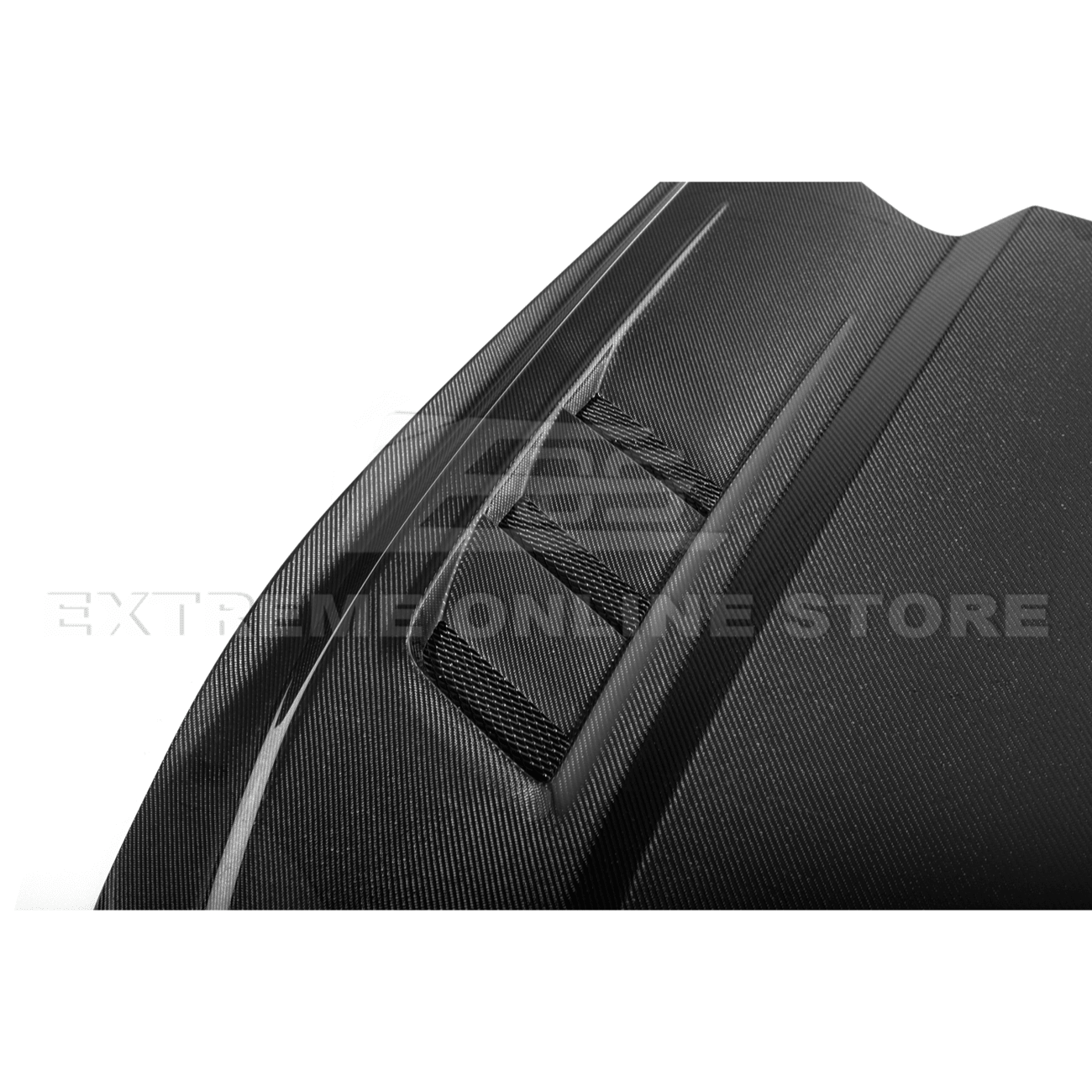 Ford Mustang S550 Terminator Style Carbon Fiber Front Hood Vented Cover 2015-20172015-17 Ford Mustang Terminator Style Front Hood Vented Cover