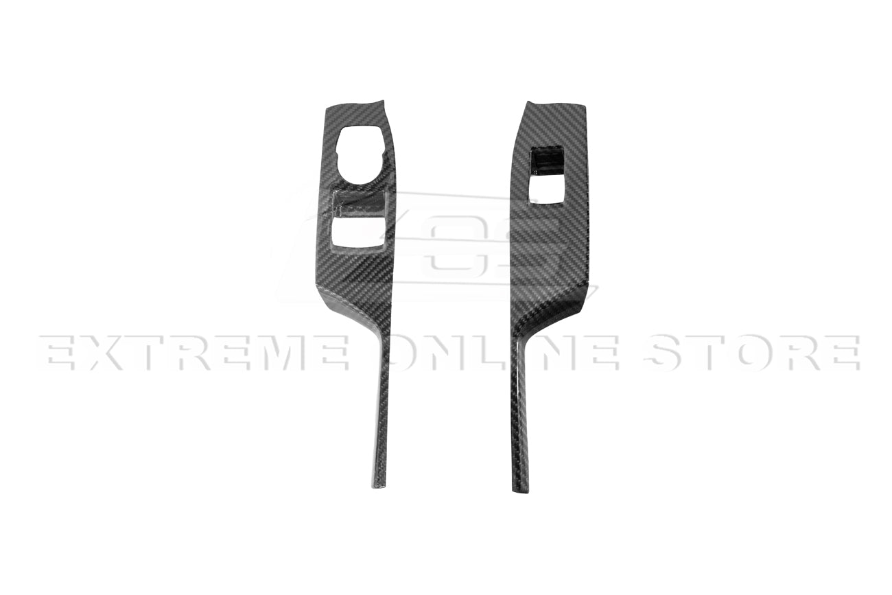 Chevrolet Camaro 6th Gen Factory Style Dry Carbon Fiber Door Glass Lifting Panel Cover 2016-2024