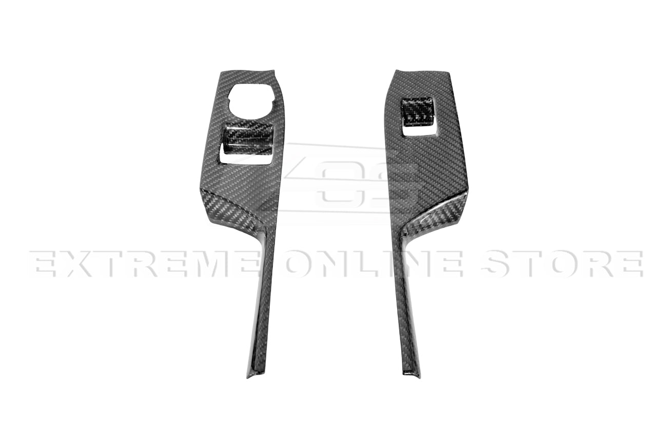 Chevrolet Camaro 6th Gen Factory Style Dry Carbon Fiber Door Glass Lifting Panel Cover 2016-2024