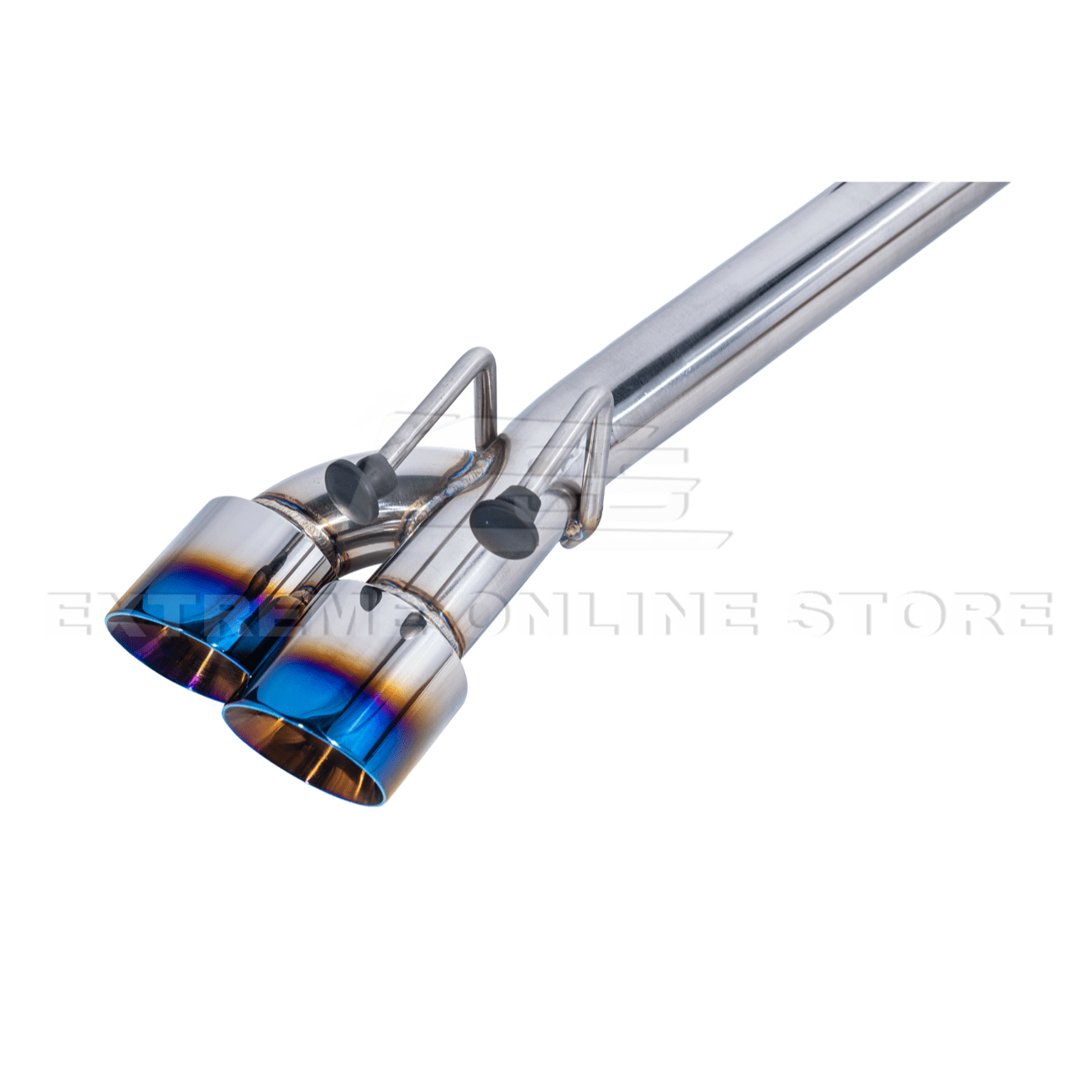 Toyota Camry XV80 Muffler Delete Anodized Silver Burnt Tip Axle Back Exhaust 2025-Present