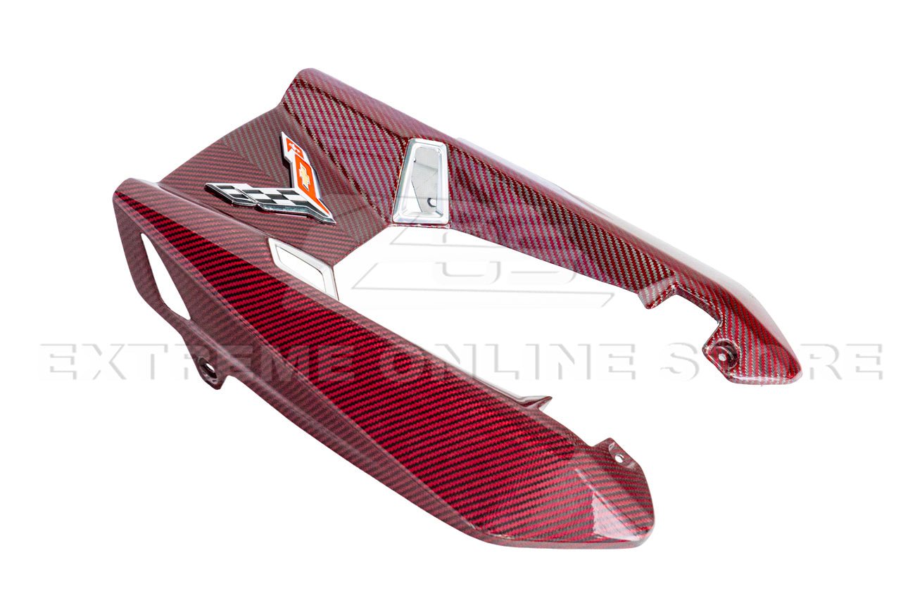 Chevrolet Corvette C8 Z06 Dry Red Carbon Engine Bay Panel Cover Kit 2023-Up