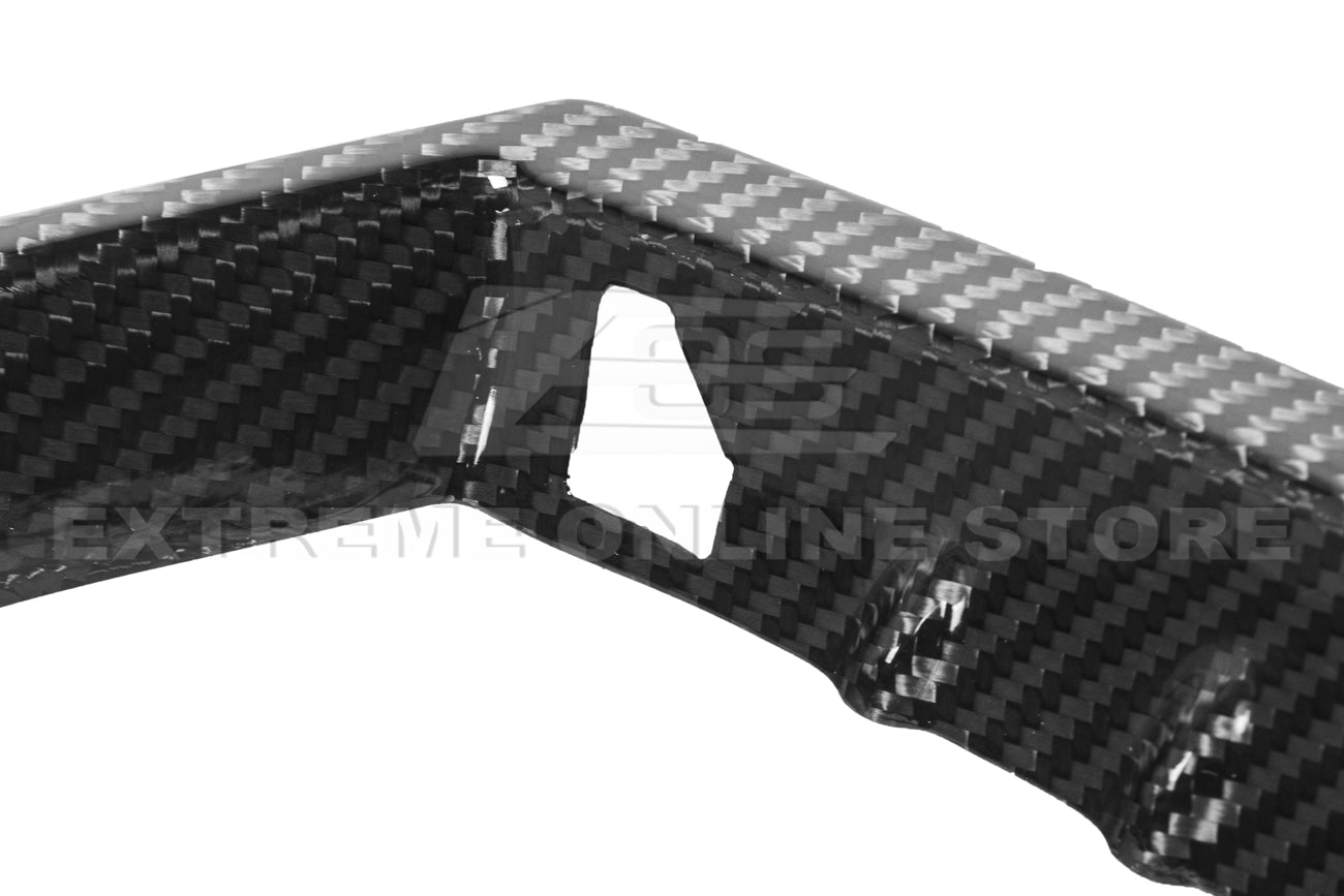 Ford Mustang S650 Factory Style Dry Carbon Fiber Front Side Grille Inserts 2024-Up