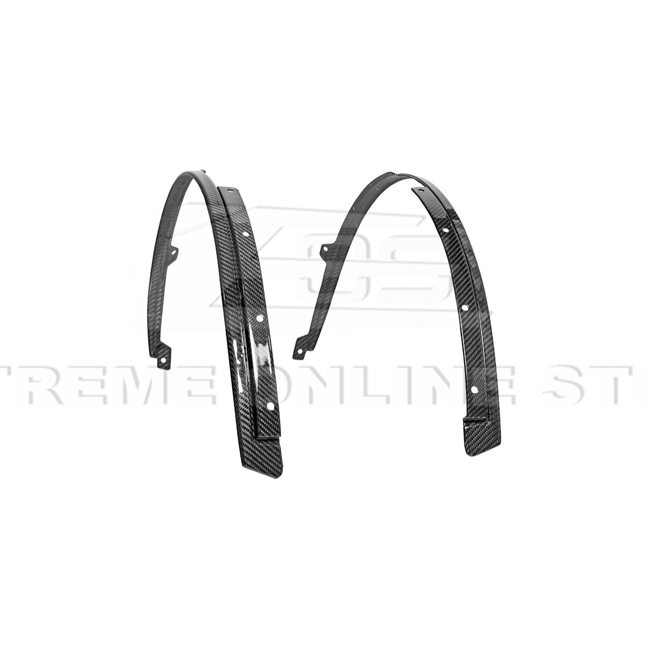 Mustang S650 Dry Carbon Fiber Front Quarter Fender Flare Extensions 2024-Up
