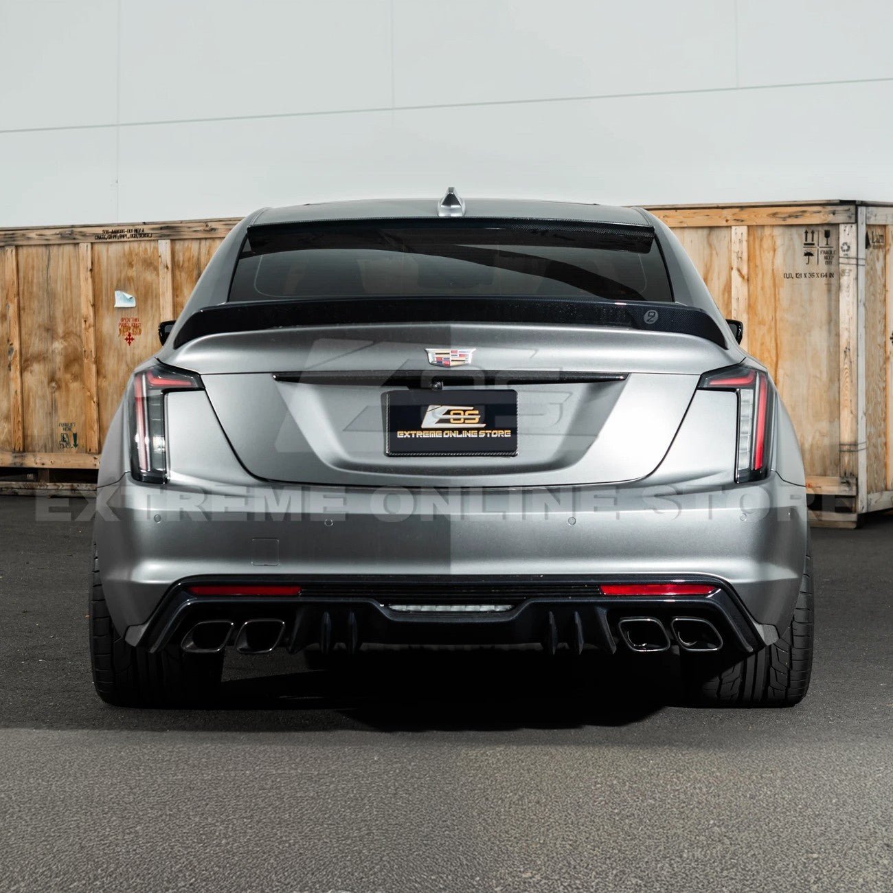 Cadillac CT5 / CT5-V Carbon Fiber Rear Roof Window Spoiler 2020-Up