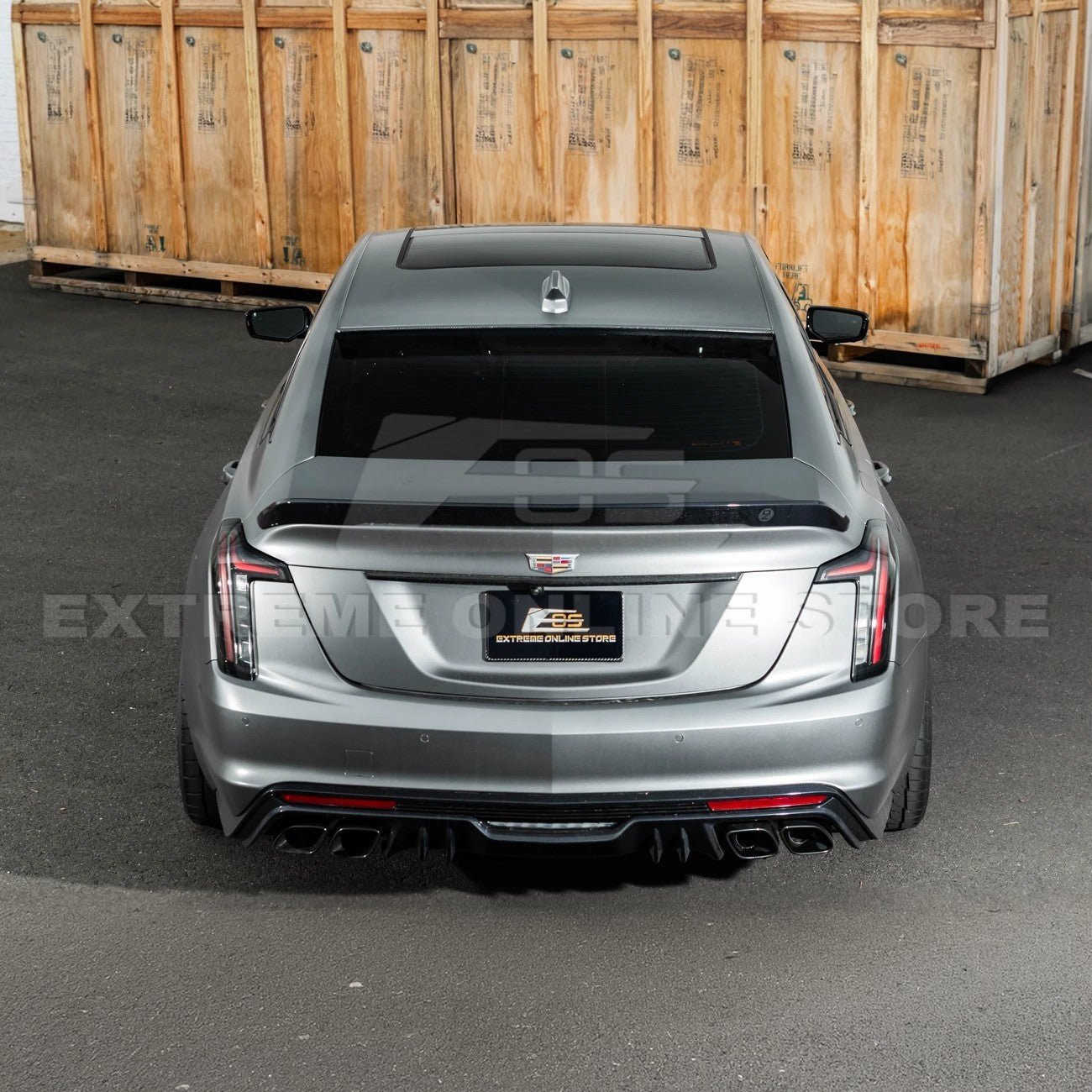 Cadillac CT5 / CT5-V Carbon Fiber Rear Roof Window Spoiler 2020-Up