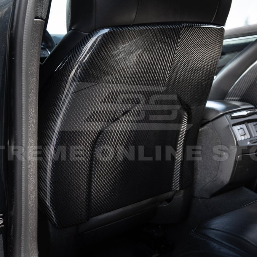 Cadillac CTS CTS-V Gen 2 Blackwing Style Dry Carbon Fiber Seat Back Covers 2009-2015