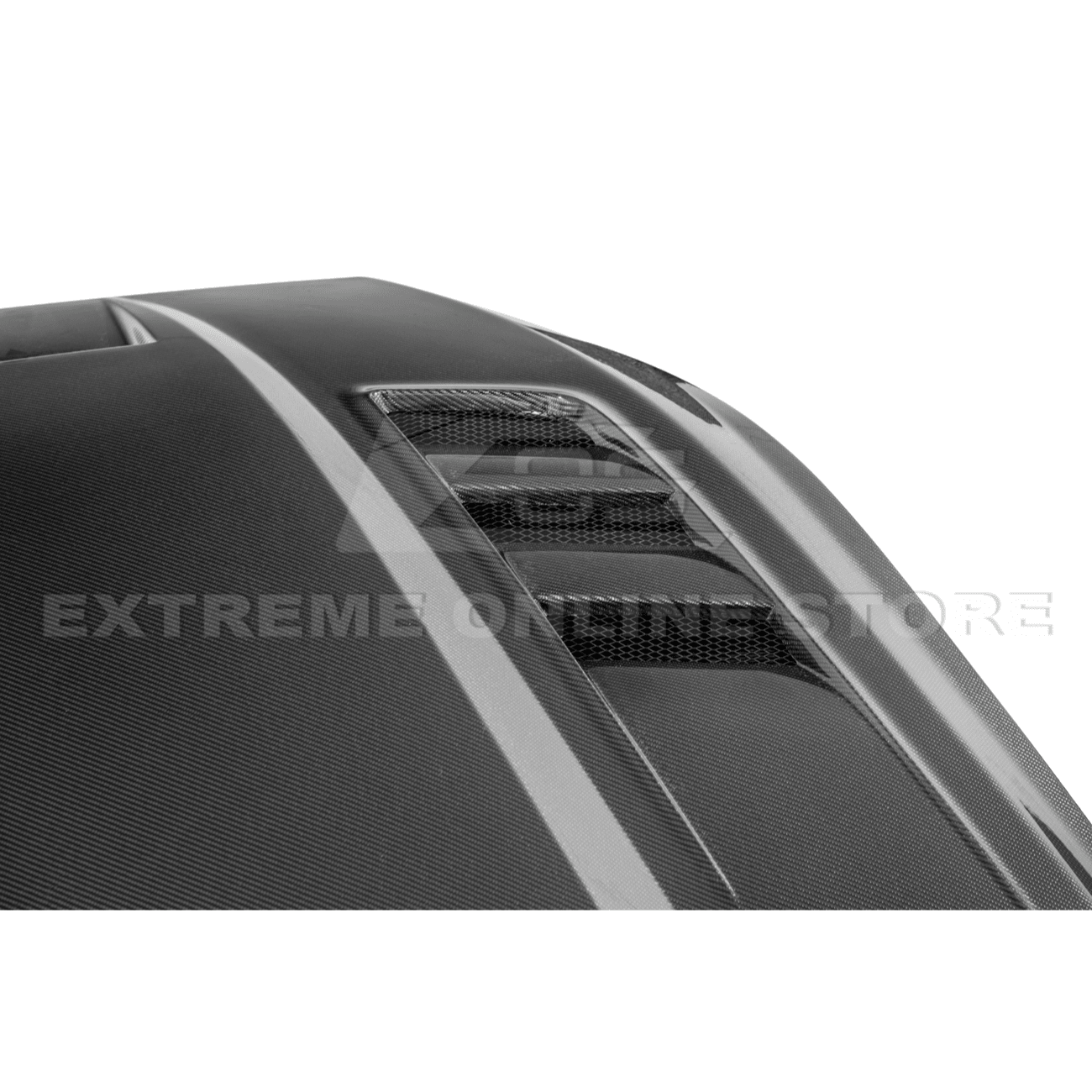 Ford Mustang S650 Terminator Style Carbon Fiber Front Bumper Hood Vented Cover 2024-Present