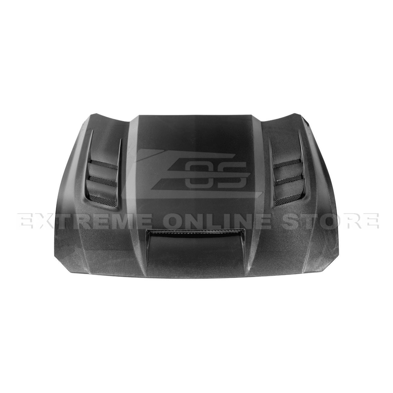 Ford Mustang S650 Terminator Style Carbon Fiber Front Bumper Hood Vented Cover 2024-Present