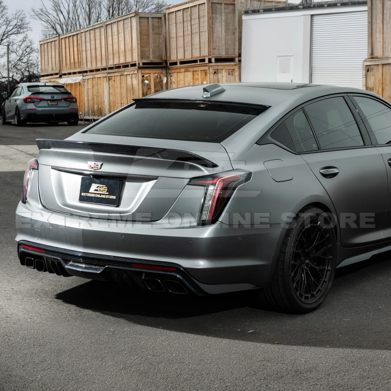 Cadillac CT5 / CT5-V Carbon Fiber Rear Roof Window Spoiler 2020-Up