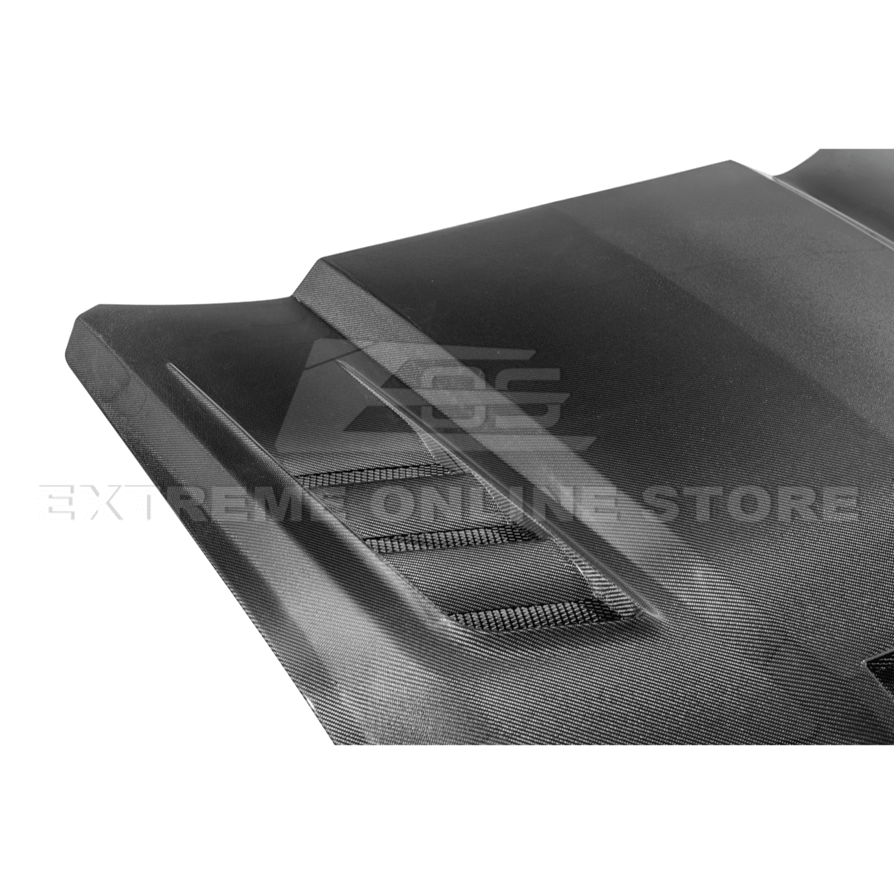 Ford Mustang S650 Terminator Style Carbon Fiber Front Bumper Hood Vented Cover 2024-Present
