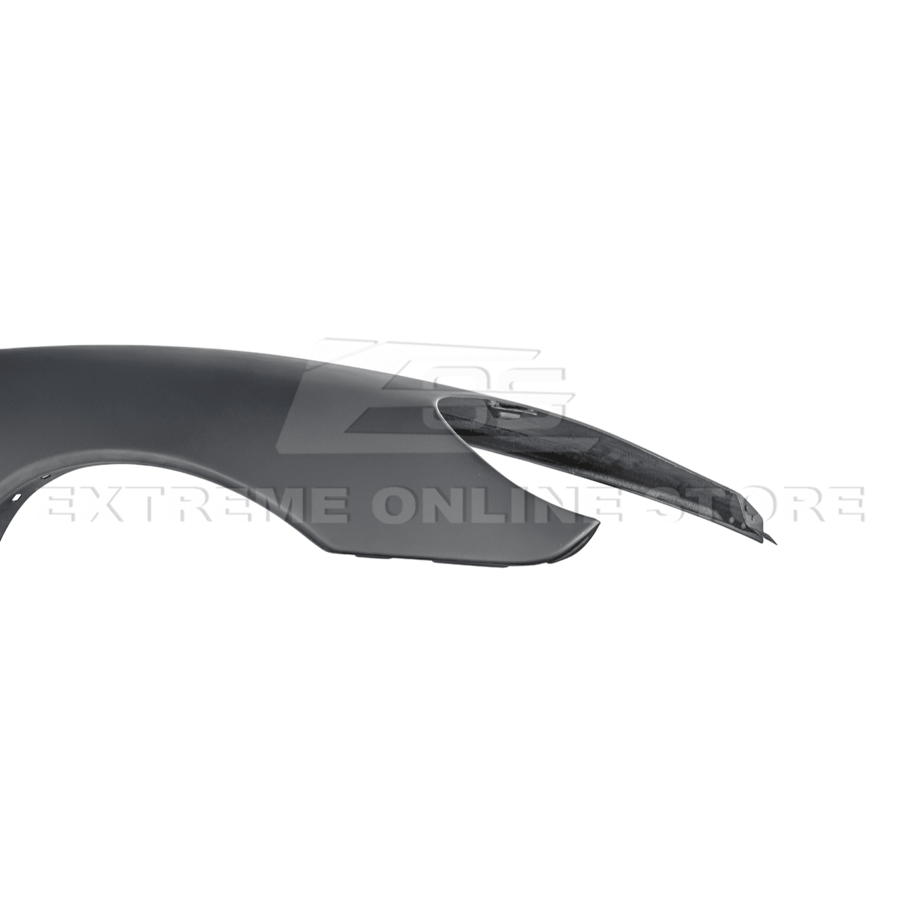 Chevrolet Corvette C6 ZR1 Style Carbon Fiber / Matte Black Front Wide Body Fender Pair 2005-2013