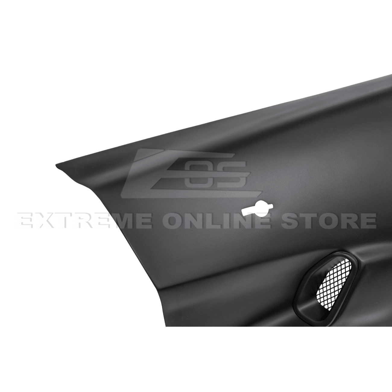 Chevrolet Corvette C6 ZR1 Style Carbon Fiber / Matte Black Front Wide Body Fender Pair 2005-2013