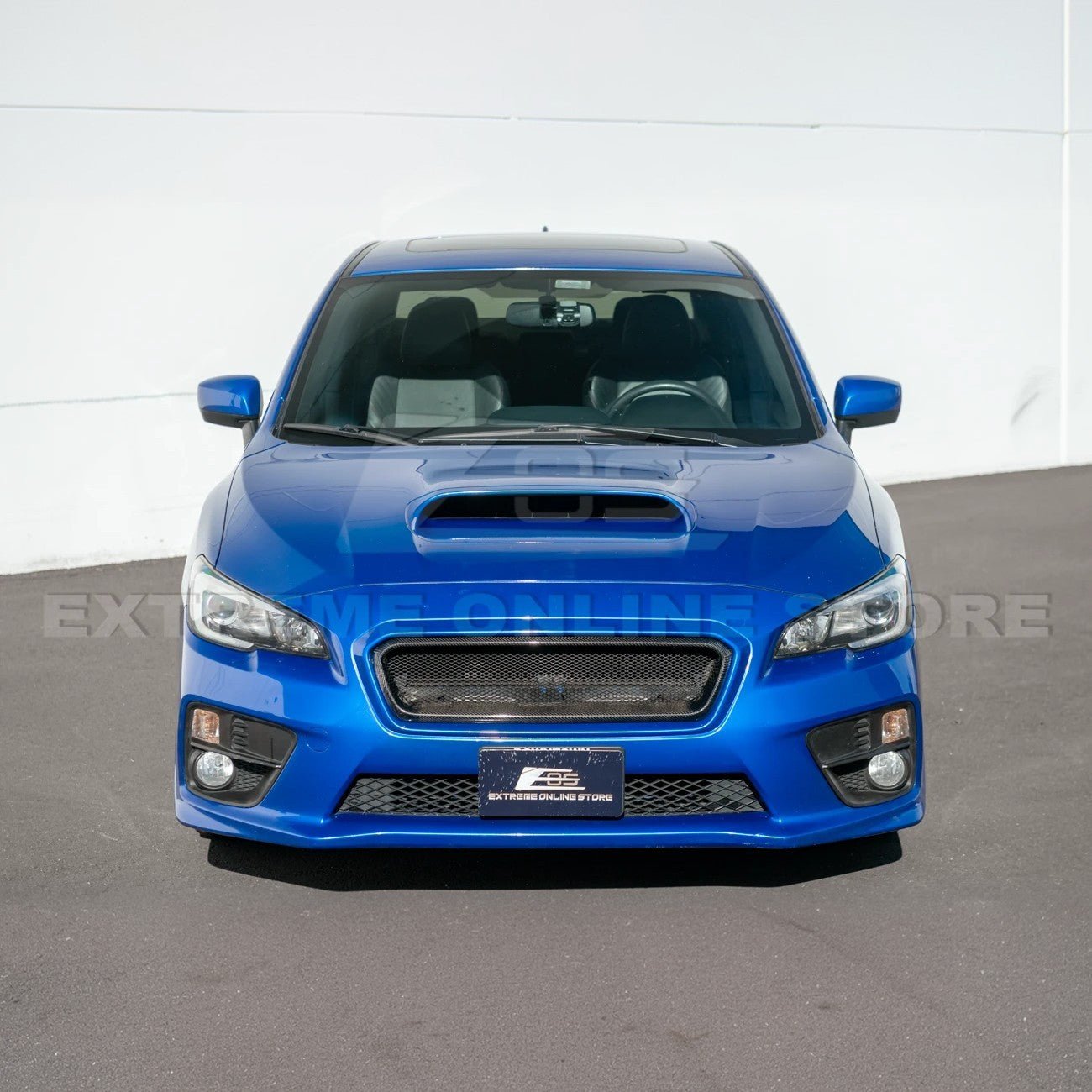 Subaru WRX STI VA CS Style Carbon Fiber Front Grille Cover 2015-2017