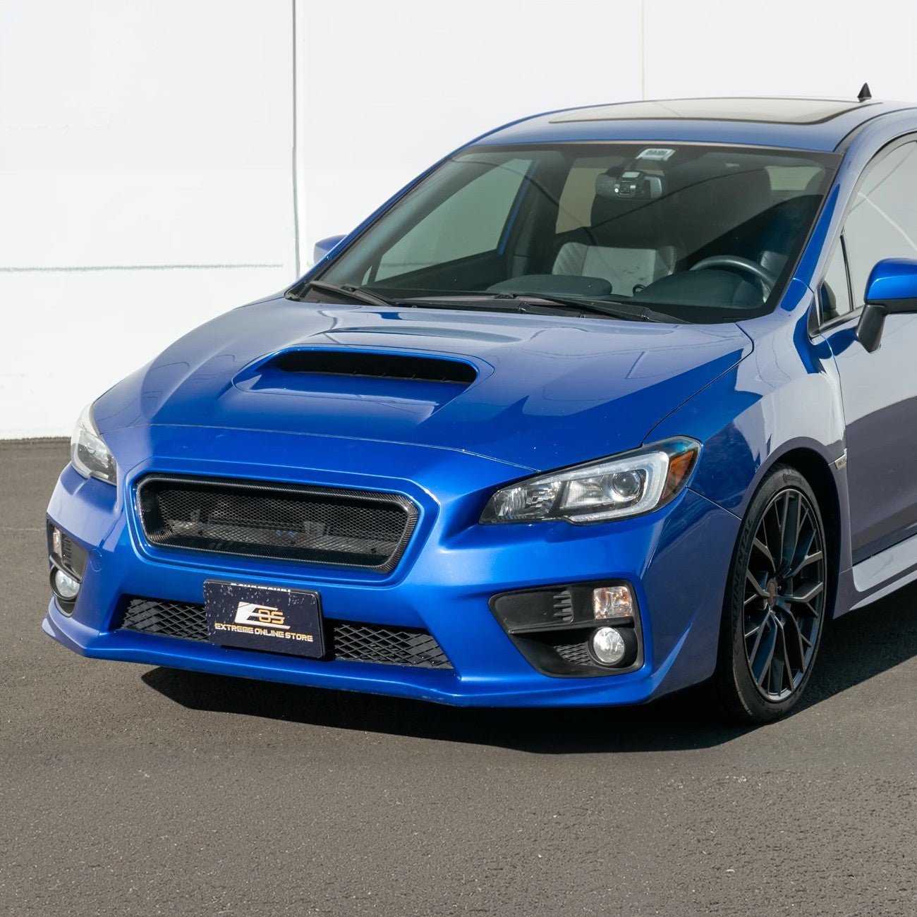 Subaru WRX STI VA CS Style Carbon Fiber Front Grille Cover 2015-2017