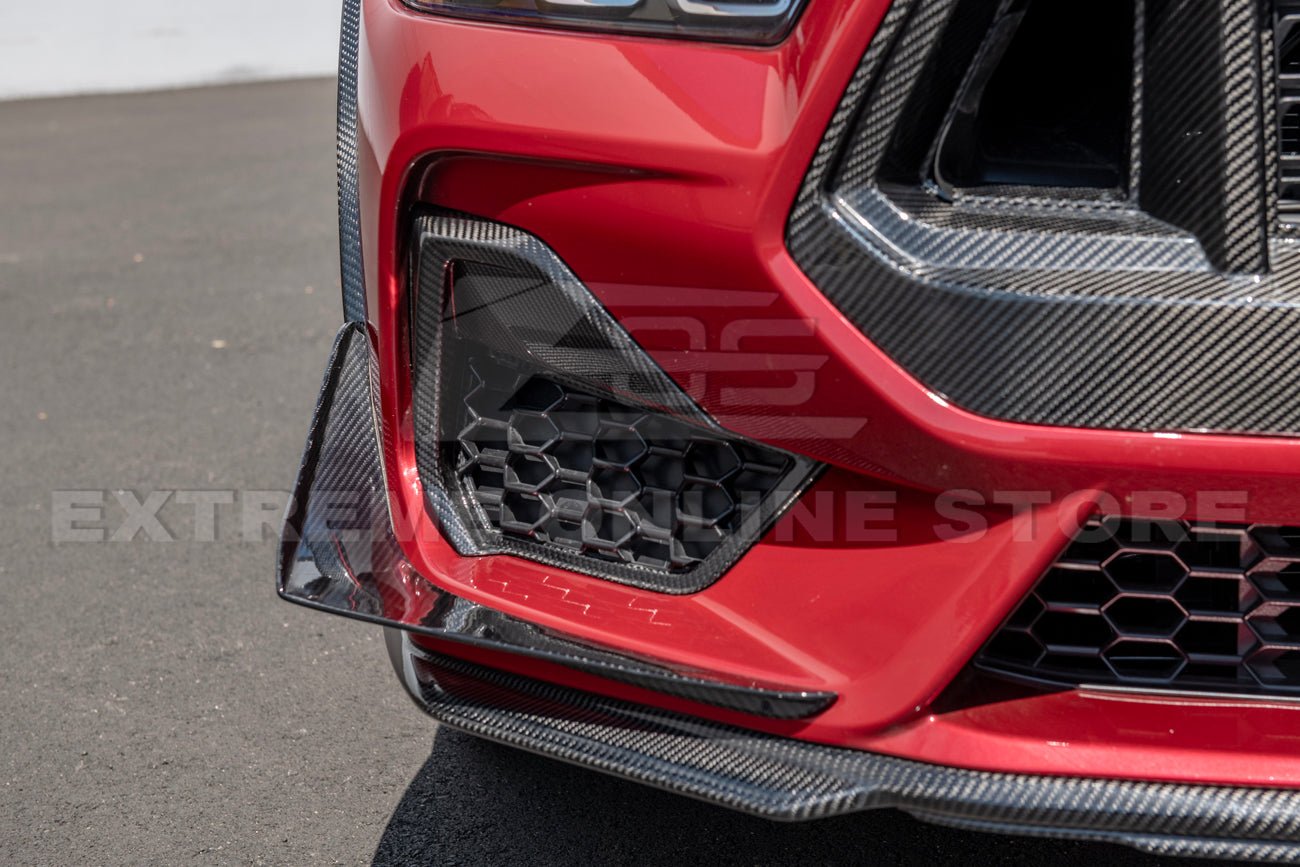 Ford Mustang S650 GT Carbon Fiber Front Side Grille Insert Set 2024-Up