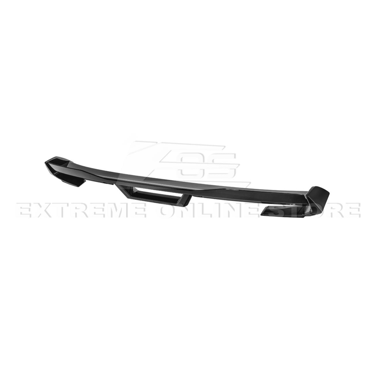 Ford Mustang S550 Dark Horse Style Black Rear Trunk Lid Wing Spoiler with Wickerbill 2015-2023