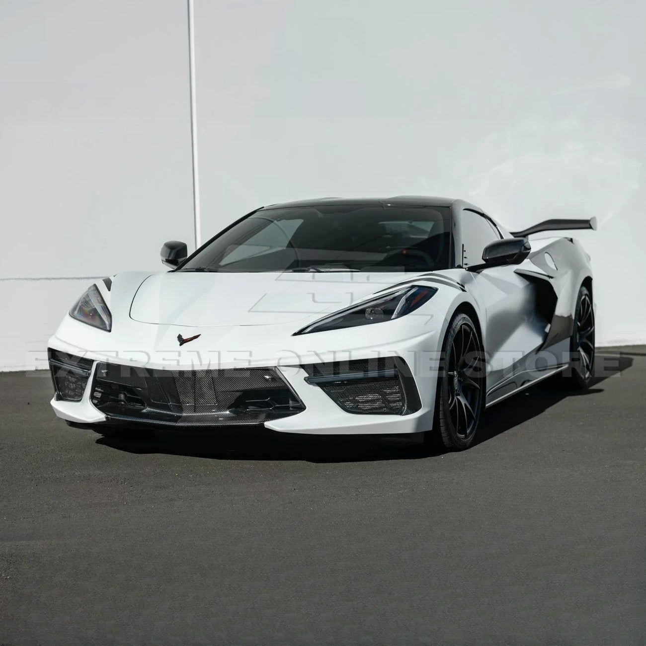 Chevrolet Corvette C8 Sequential LED DRL Light Bar Bezel Insert Carbon Flash Metallic 2020-Up