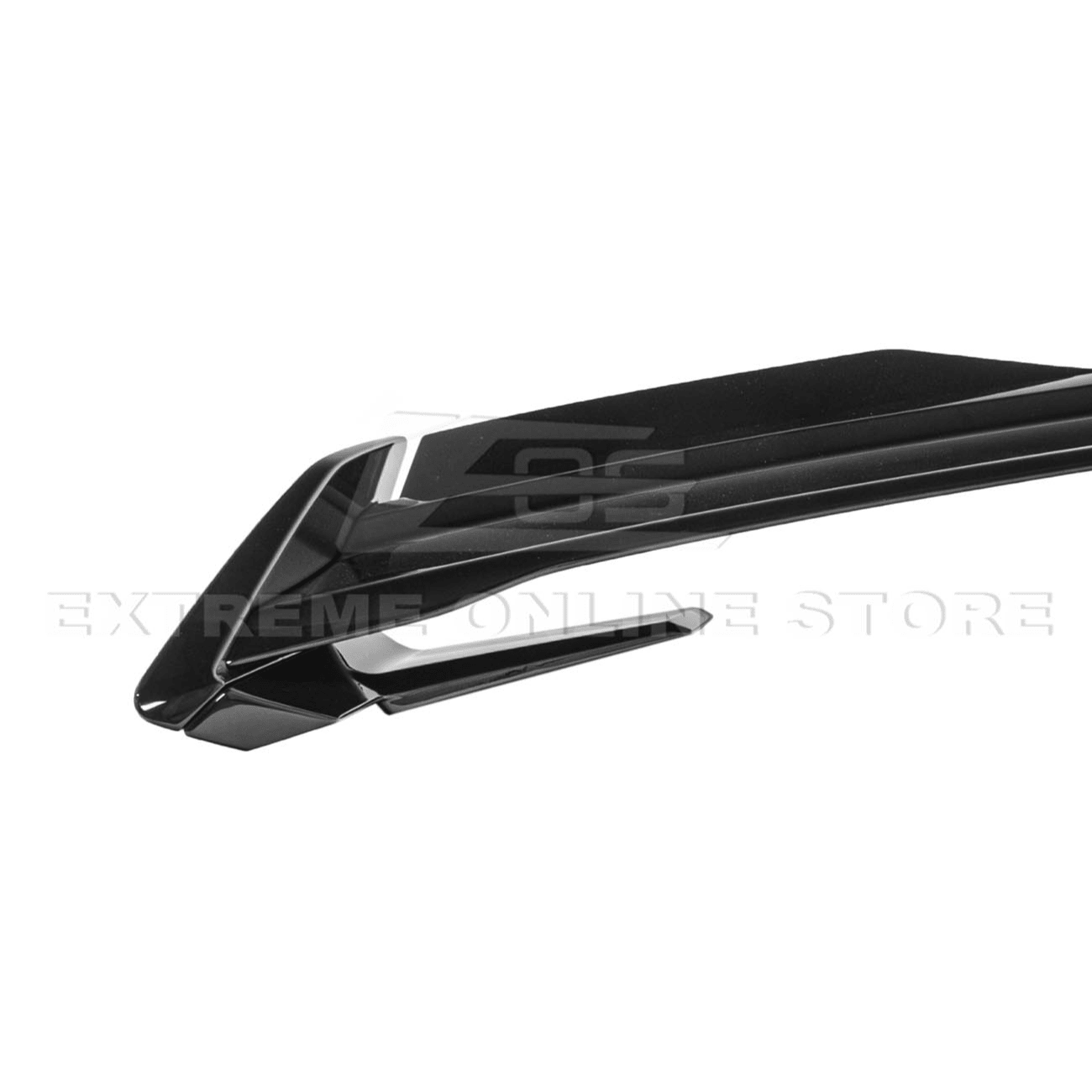 Ford Mustang S550 Dark Horse Style Black Rear Trunk Lid Wing Spoiler with Wickerbill 2015-2023
