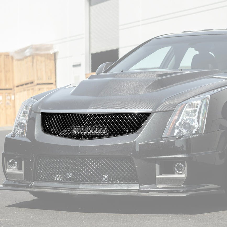 Cadillac CTS-V Factory Style Gloss Black Upper Badgeless Grille 2009-2015