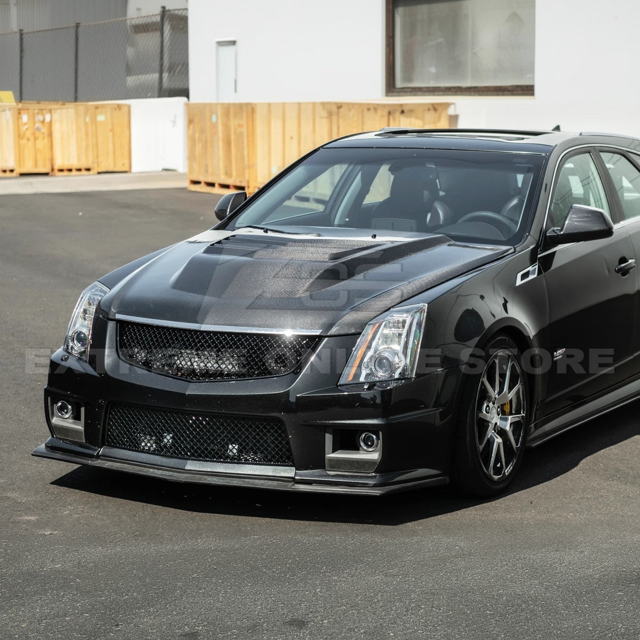 Cadillac CTS-V Factory Style Gloss Black Lower Badgeless Grille 2009-2015