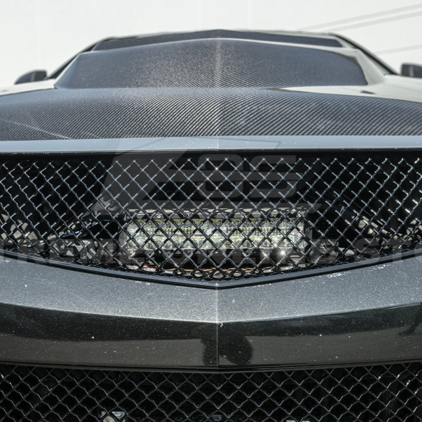 Cadillac CTS-V Diamond Mesh Badgeless Front Upper Lower Grille Set Matte Black 2009-2015