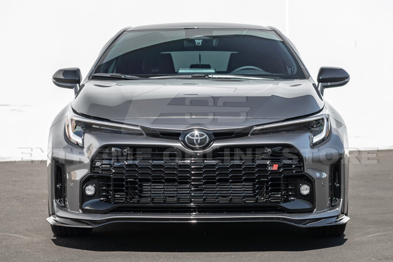 Toyota GR Corolla E210 Carbon Fiber Gloss Black Matte Black Front Lip Splitter 2023-2024