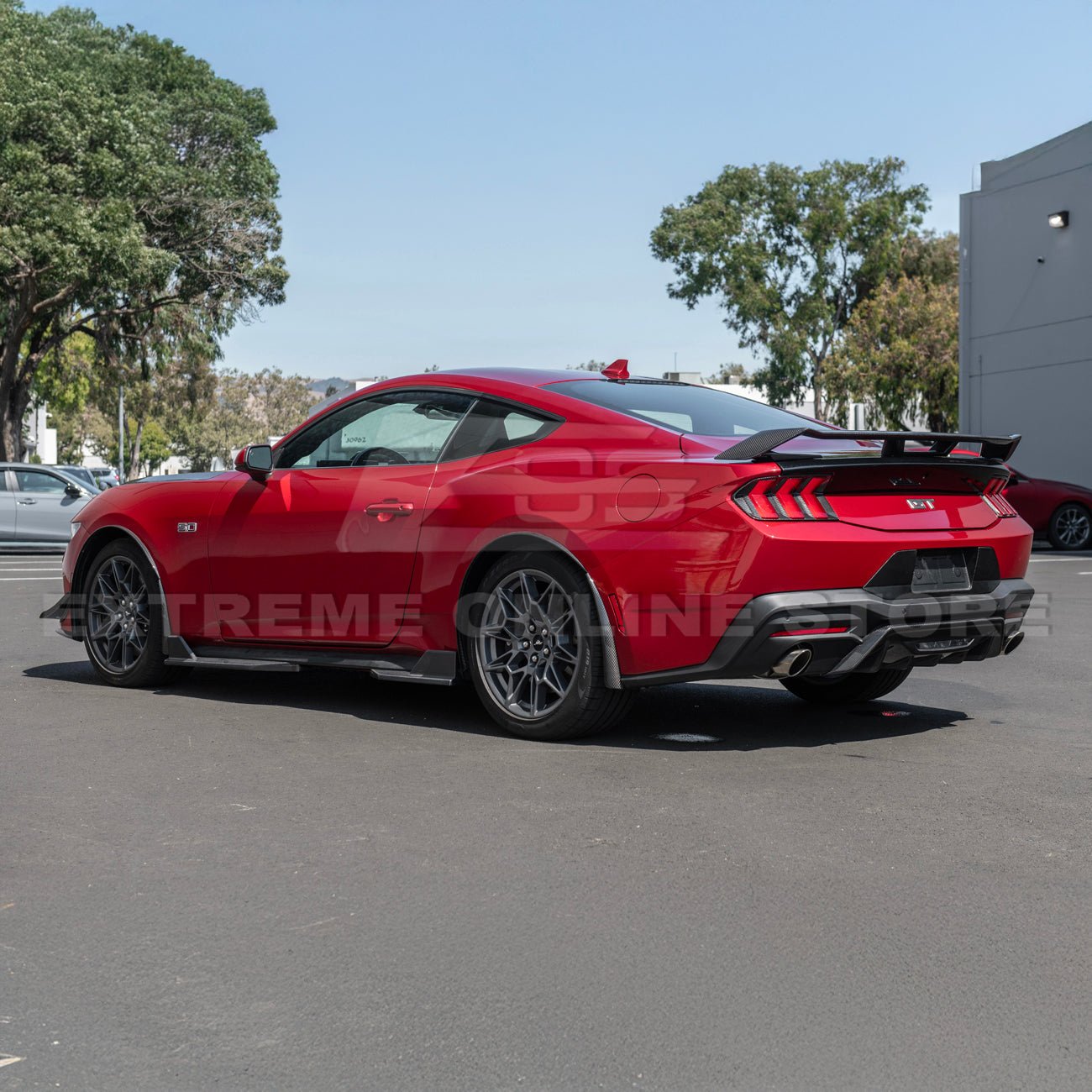 Ford Mustang S650 Dry Carbon Fiber XL Extended Fender Flares Mud